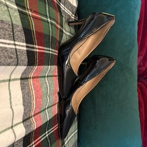 BCBGeneration black patent short pumps